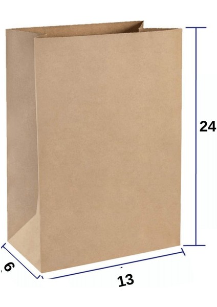 100 Adet Kare Dipli (Dik Duran) 12X24 Kalın Kraft Hediye Kağıdı Kese Kağıdı fiyatları