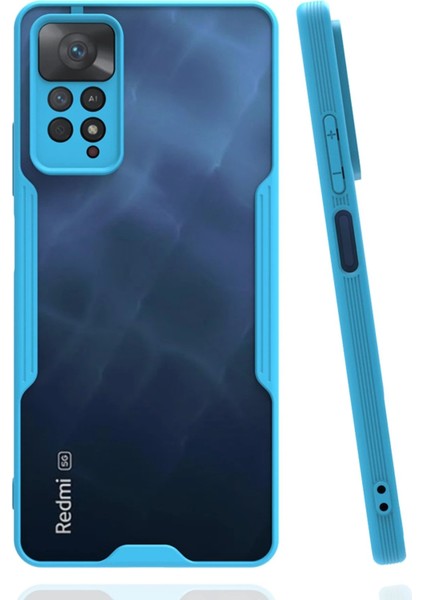 Xiaomi Redmi Note 11 Pro Kılıf Platin Silikon - Mavi - YKD9220-2442