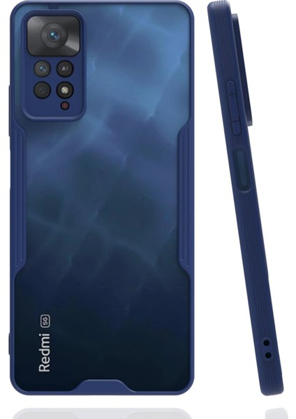 Xiaomi Redmi Note 11 Pro Kılıf Platin Silikon - Lacivert - YKD1621-9449