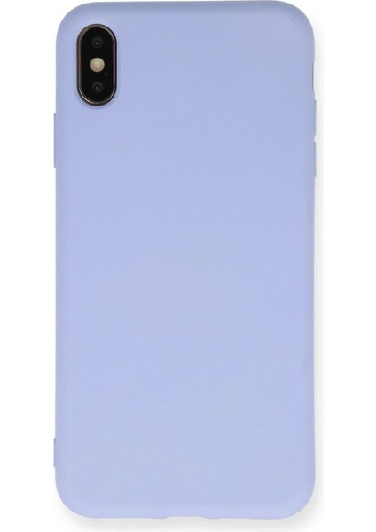 iPhone Xs Max Kılıf Nano Içi Kadife Silikon - Lila - YKD3590-2031