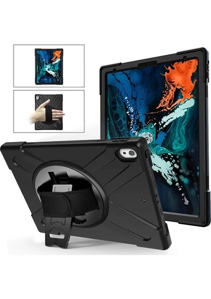 Ally Ipad Pro 12.9 3 Katmanlı Standlı Zırh KILIF/SHOCKPROOF-(1903) - YKD6847-8232