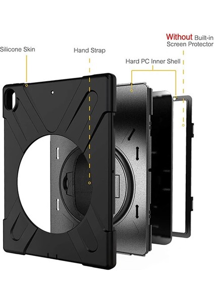 Ally Ipad Pro 12.9 3 Katmanlı Standlı Zırh KILIF/SHOCKPROOF-(1903) - YKD6847-8232