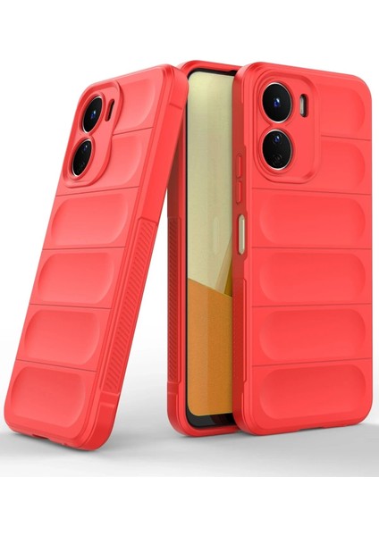 Vivo Y16 Kılıf Optimum Silikon - Kırmızı - YKD5306-8552 fiyatları