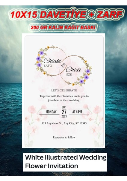 Düğün Davetiyesi , Nişan Davetiyesi , Kına Davetiyesi