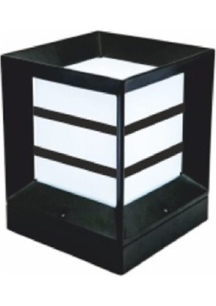 Modern Siyah Kare Küp Bahçe Aydınlatması, Şık ve Dayanıklı Tasarım