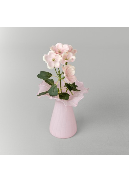 Finch Mumluk Vazo 11X11X12 cm Pembe
