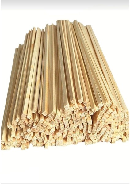 1cm x 1cm x 100CM Ince Ahşap Dekor Çıtası, Hobi ve Dekoratif Kullanım Için Ideal