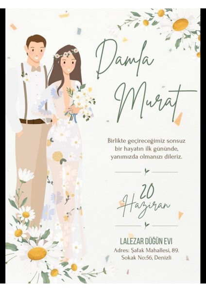 Düğün Davetiyesi , Nişan Davetiyesi , Kına Davetiyesi