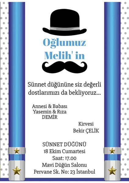 Sünnet Davetiyesi