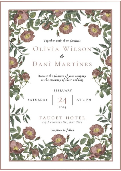 Davetiye, Düğün Davetiyesi, Nikah Davetiyesi, Nişan Davetiyesi