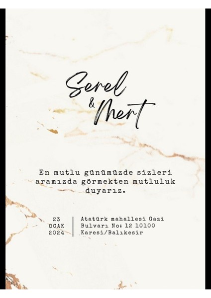 Düğün Davetiyesi , Nişan Davetiyesi , Kına Davetiyesi