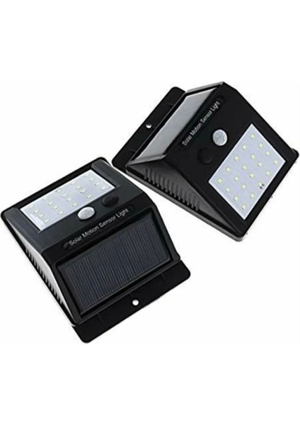 20 LED Solar Hareket Sensörlü Su Geçirmez Duvar Lambası
