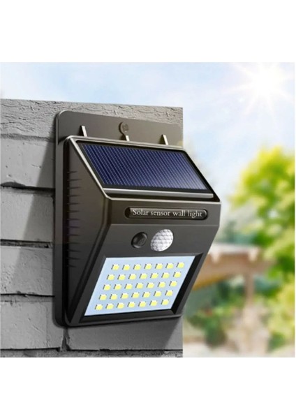 20 LED Solar Hareket Sensörlü Su Geçirmez Duvar Lambası