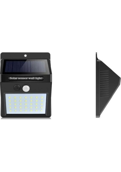 20 LED Solar Hareket Sensörlü Su Geçirmez Duvar Lambası