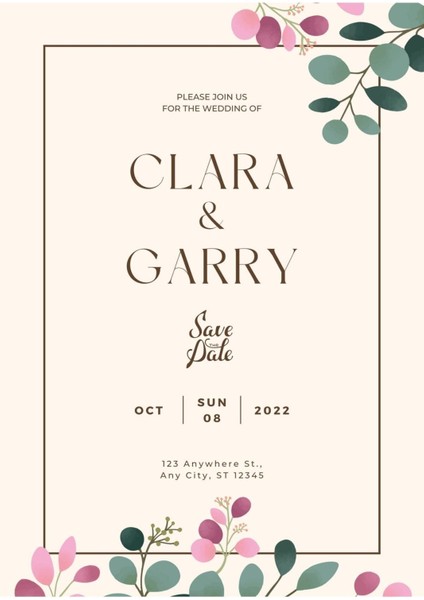 Davetiye, Düğün Davetiyesi, Nikah Davetiyesi, Nişan Davetiyesi