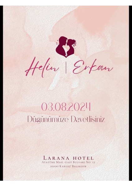 Düğün Davetiyesi , Nişan Davetiyesi , Kına Davetiyesi