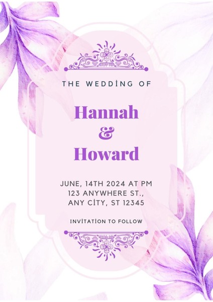 Davetiye, Düğün Davetiyesi, Nikah Davetiyesi, Nişan Davetiyesi