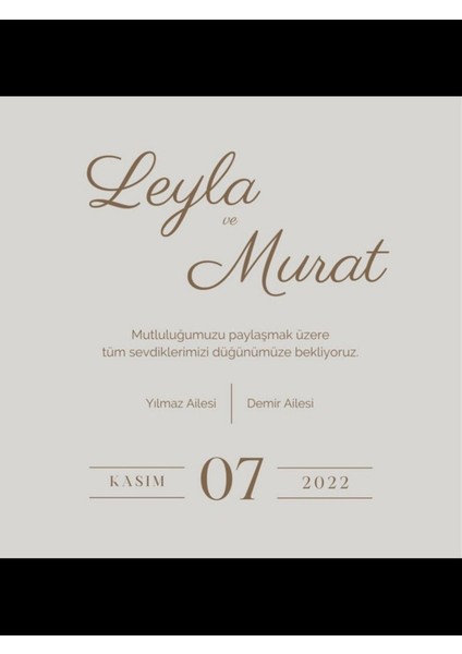 Düğün Davetiyesi , Nişan Davetiyesi , Kına Davetiyesi