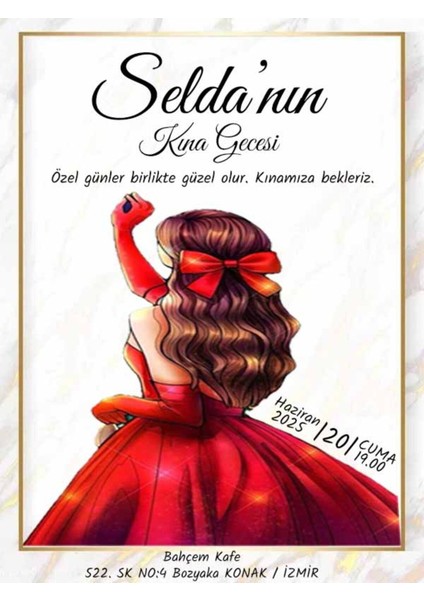 Kına Davetiye - Kına Davetiyesi - Davetiye M2