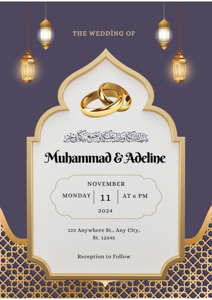 Davetiye, Düğün Davetiyesi, Nikah Davetiyesi, Nişan Davetiyesi