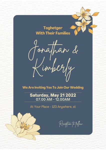 Davetiye, Düğün Davetiyesi, Nikah Davetiyesi, Nişan Davetiyesi