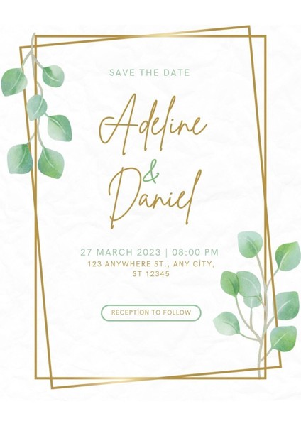 Davetiye, Düğün Davetiyesi, Nikah Davetiyesi, Nişan Davetiyesi