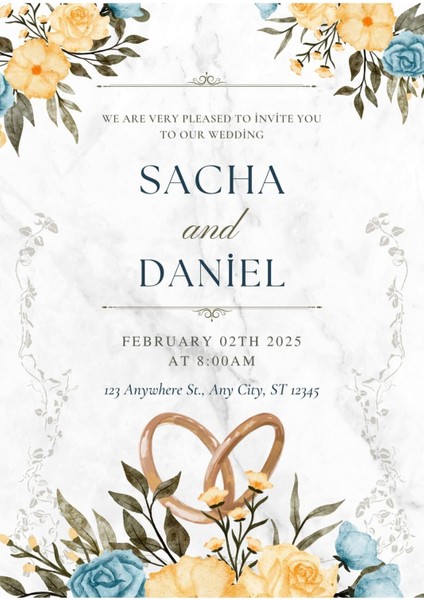 Davetiye, Düğün Davetiyesi, Nikah Davetiyesi, Nişan Davetiyesi