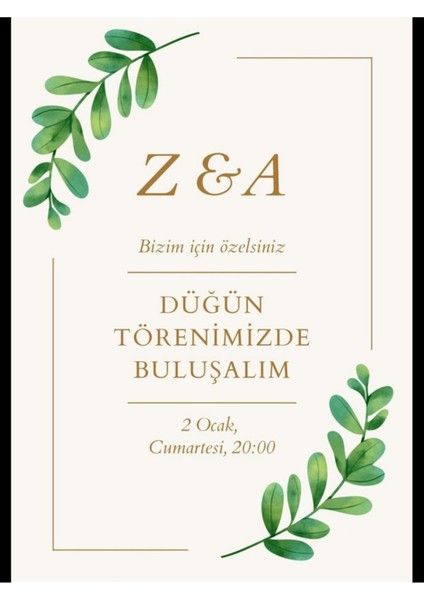 Düğün Davetiyesi , Nişan Davetiyesi , Kına Davetiyesi