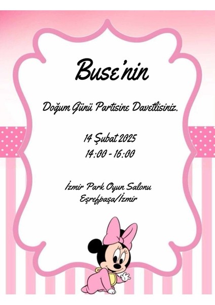 Doğum Günü Davetiyesi, Ad Günü Dəvəti , Davetiye