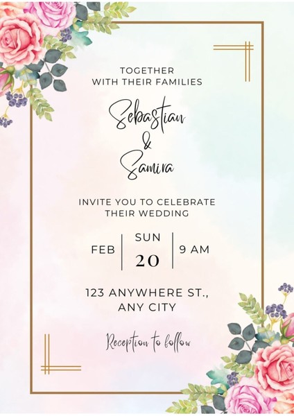 Davetiye, Düğün Davetiyesi, Nikah Davetiyesi, Nişan Davetiyesi