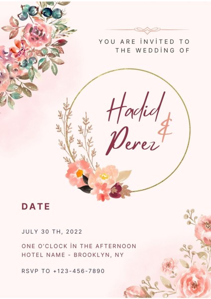 Davetiye, Düğün Davetiyesi, Nikah Davetiyesi, Nişan Davetiyesi