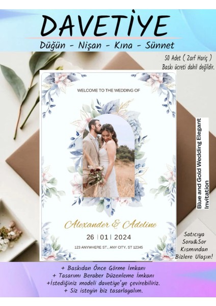 Düğün Davetiyesi, Nişan Davetiyesi , Davetiye