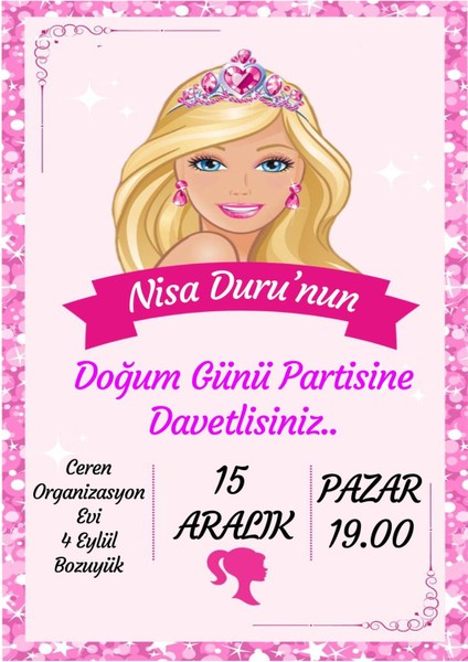 Doğum Günü Davetiyesi