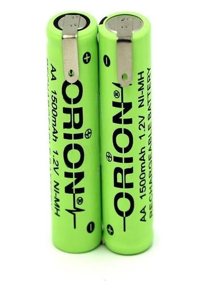 Aa 2.4V 1500MAH Ni-Mh Kalem Pil Boyutunda Şarj Edilebilir Traş Makinası Pili Erpilsan Elektronik
