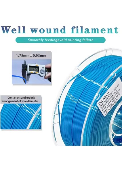 1.75 mm Beyaz Pla Pro Plus+ 3D Yazıcı Filament 1kg fırsatları