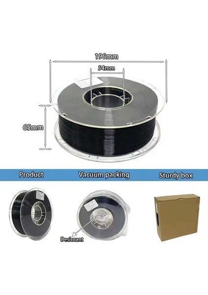1.75 mm Beyaz Abs Pro Plus+ Max 3D Yazıcı Filament 1kg modelleri
