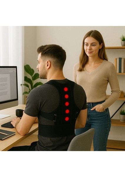 Manyetik Ortopedik Sırt Duruş Korsesi Unisex, Rahat ve Destekli Kullanım fırsatları