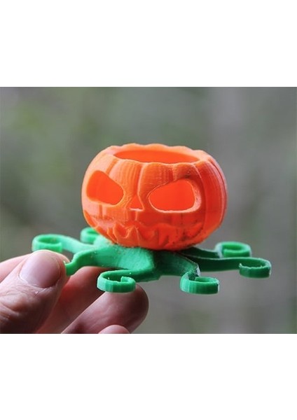 Cadılar Bayramı Jack-O-Pus Yoksa Octolatern Mi? (Plastik Aparattır!!!) 3D