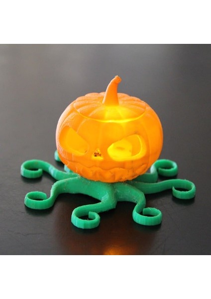Cadılar Bayramı Jack-O-Pus Yoksa Octolatern Mi? (Plastik Aparattır!!!) 3D