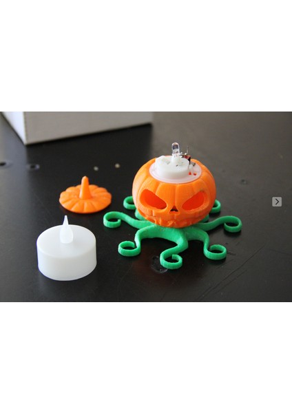 Cadılar Bayramı Jack-O-Pus Yoksa Octolatern Mi? (Plastik Aparattır!!!) 3D