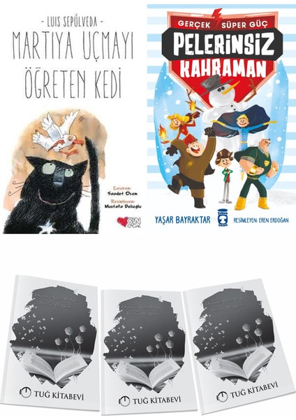 Martıya Uçmayı Öğreten Kedi ve Pelerinsiz Kahraman Gerçek Süper Güç 1 + Hediyeli