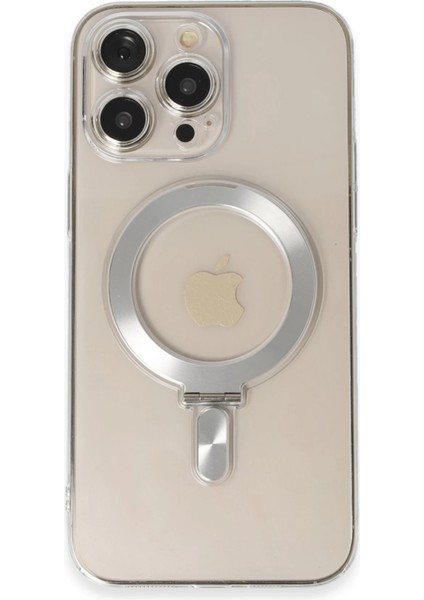 Iphone 14 Pro Era Magsafe Standlı Kapak - Şeffaf Ferrg