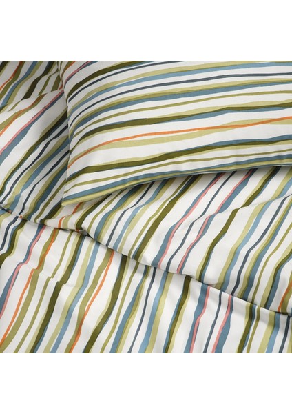 Sumpgroe Çok Renkli 240X220/50X60 cm Çift Kişilik Nevresim Seti fırsatları