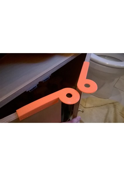 Bebek Dolabı Kilidi Güvenli (Plastik Aparattır!!!) 3D modelleri