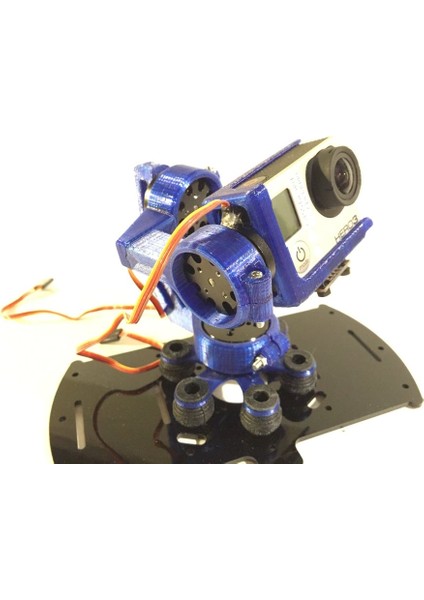 3 Eksenli Açık Fırçasız Gimbal (Plastik Aparattır!!!) 3D
