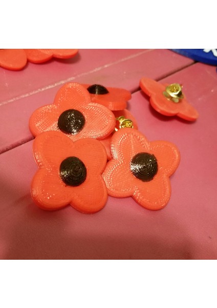 Haşhaş Gazileri Günü Poppy (Plastik Aparattır) 3D fiyatları