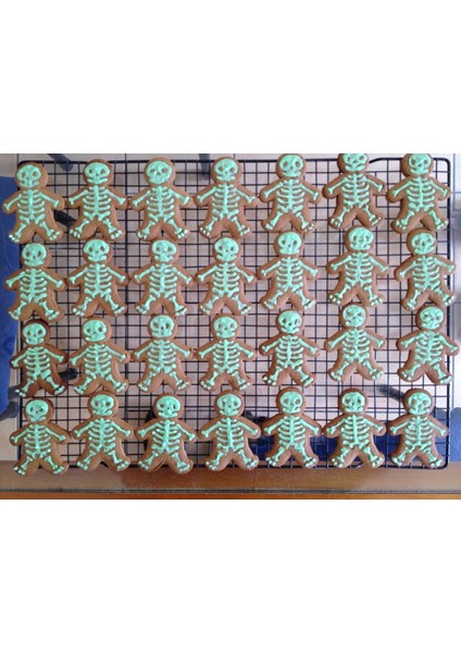 Iskelet Zencefilli Kurabiye Adam - Kurabiye Kesici - Versiyon 2 (Plastik Aparattır) 3D