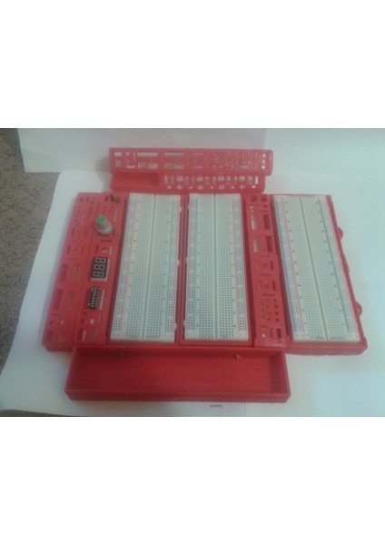 Ee Elektrik Breadboard Modüler Kontroller Laboratuvar Taşınabilir Çalışma Tezgahı - Kit Parçaları (Plastik Aparattır) 3D fiyatları