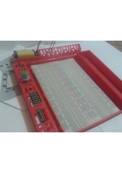 Ee Elektrik Breadboard Modüler Kontroller Laboratuvar Taşınabilir Çalışma Tezgahı - Kit Parçaları (Plastik Aparattır) 3D modelleri