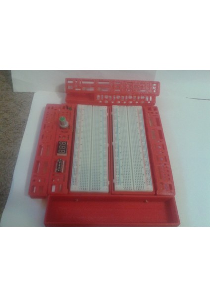Ee Elektrik Breadboard Modüler Kontroller Laboratuvar Taşınabilir Çalışma Tezgahı - Kit Parçaları (Plastik Aparattır) 3D indirimleri